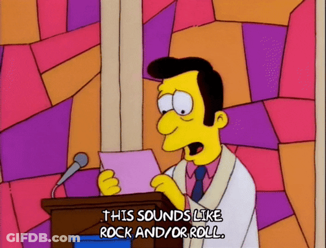 Reverend Lovejoy Rock And Roll GIF