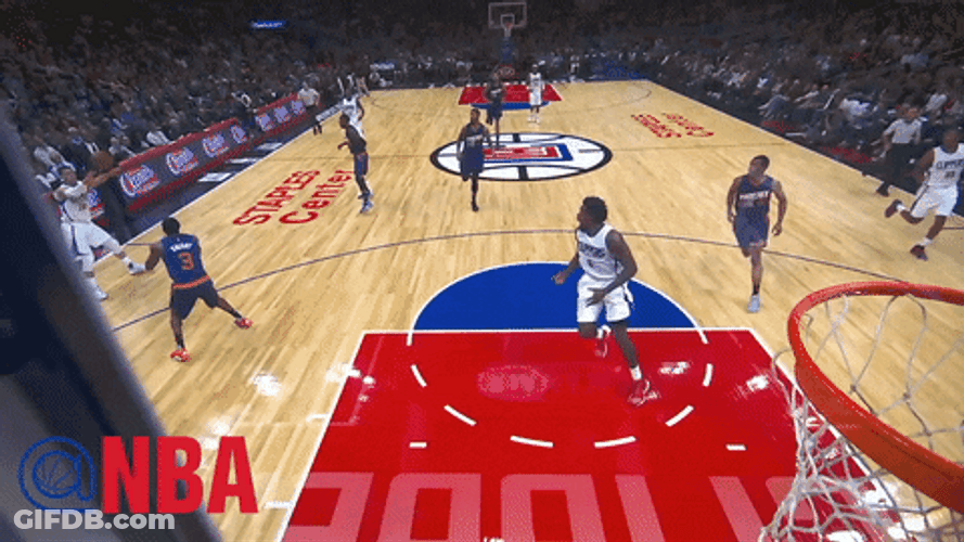 Reverse Alley Oop LA Clippers GIF