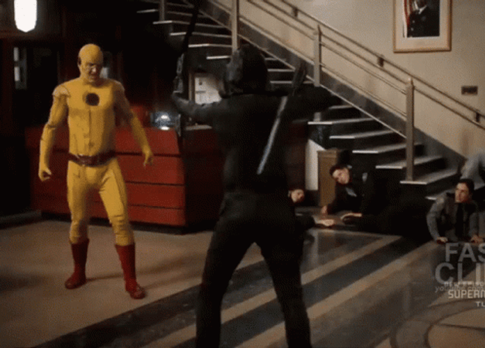 Reverse Flash Attacking Speed Force Lightning GIF