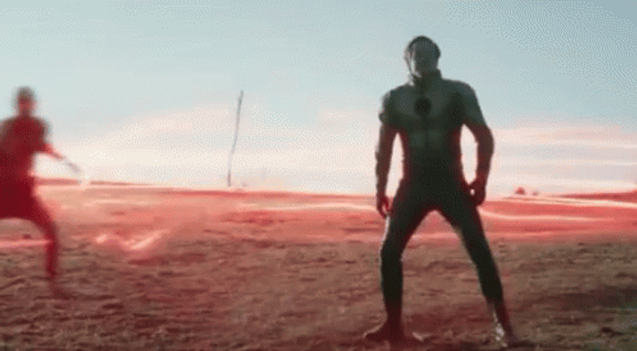 Reverse Flash Eobard Thawne Surrounded By Enemies GIF