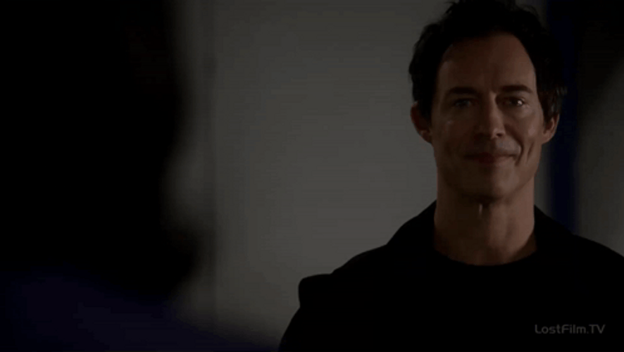 Reverse Flash Tom Cavanagh Pointing Upward GIF