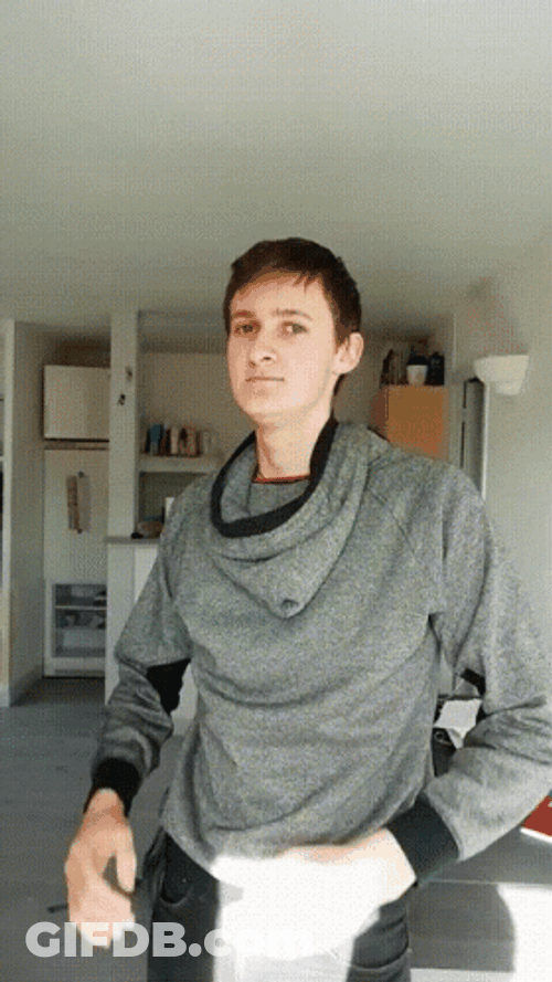 Reverse Hood Covering Face GIF