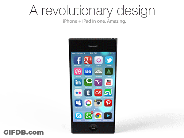 Revolutionary Design IPhone IPad Ad GIF