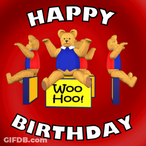 Revolving Bears Birthday Celebration GIF