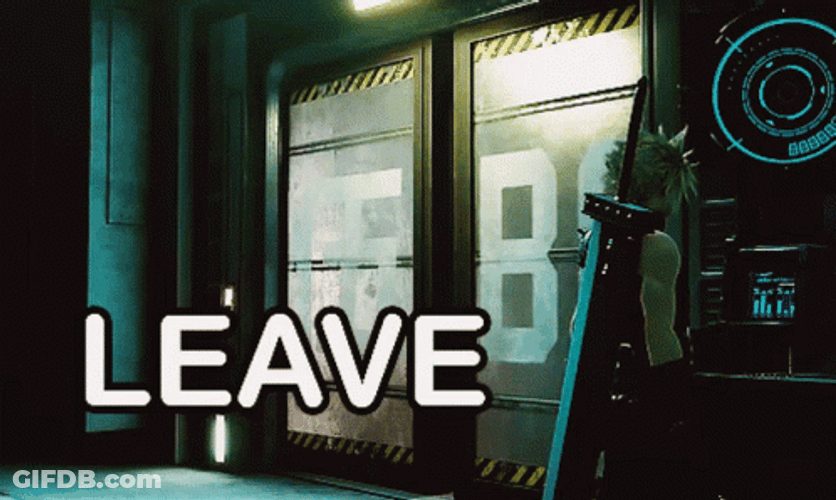 Revolving Door Leave Meme GIF