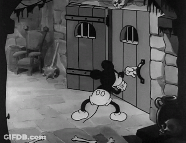 Revolving Door Loop Mickey Mouse GIF