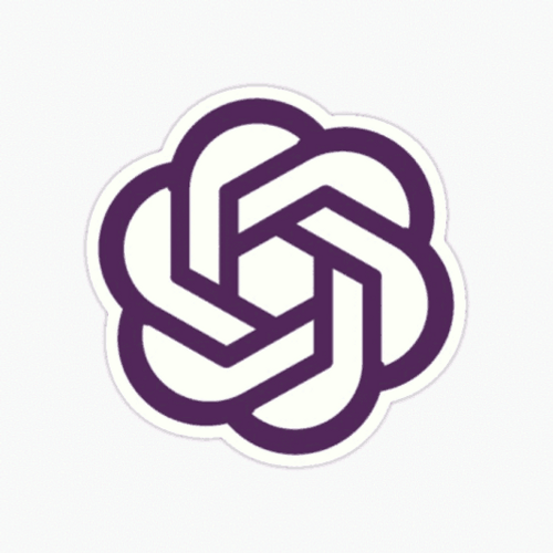 Revolving Interconnected Chatgpt Logo GIF