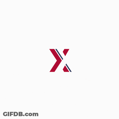 Revolving Little X Mobile Design GIF
