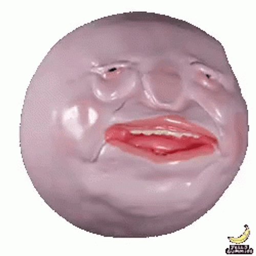 Revolving Weird Looking Jellygummies Head GIF