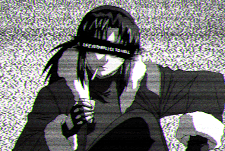 Revy Glitch Cool Anime Quote GIF