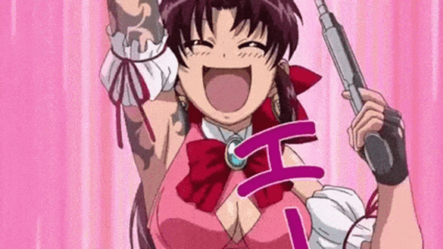 Revy Pissed Funny Scene Black Lagoon GIF