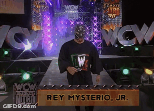 Rey Mysterio Jr. Walking Down Aisle GIF