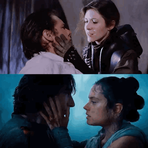 Reylo Kiss Hanleia GIF