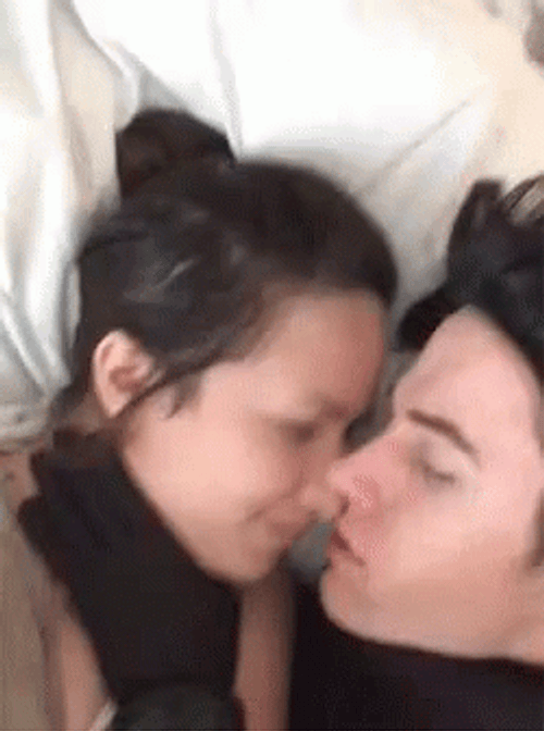 Reylo Rey And Kylo Kissing Couple GIF