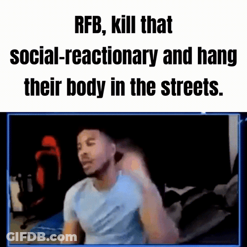RFB Kill That Social-Reactionary And Hang Their Body In The Streets Meme GIF