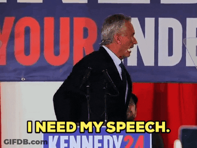 Rfk I Need My Speech GIF