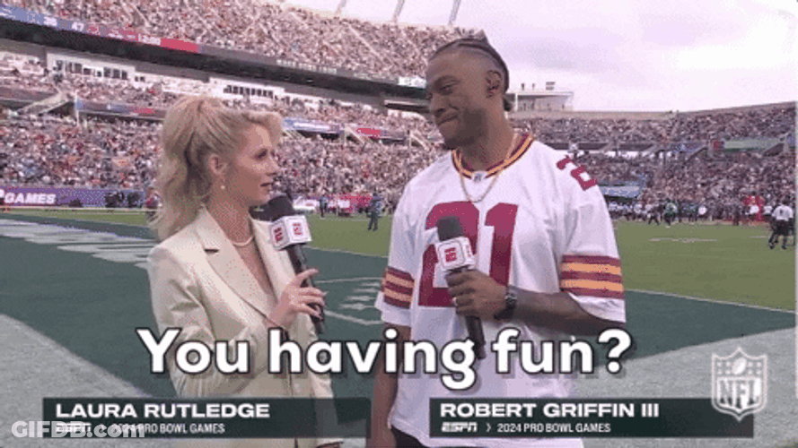 Rg3 Having Fun Pro Bowl Games GIF