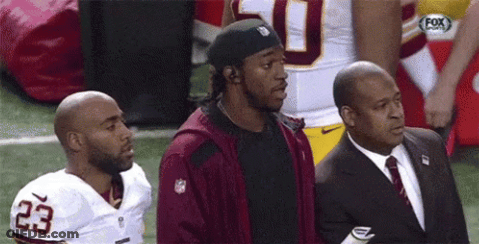 Rg3 Hyped Winning Team GIF