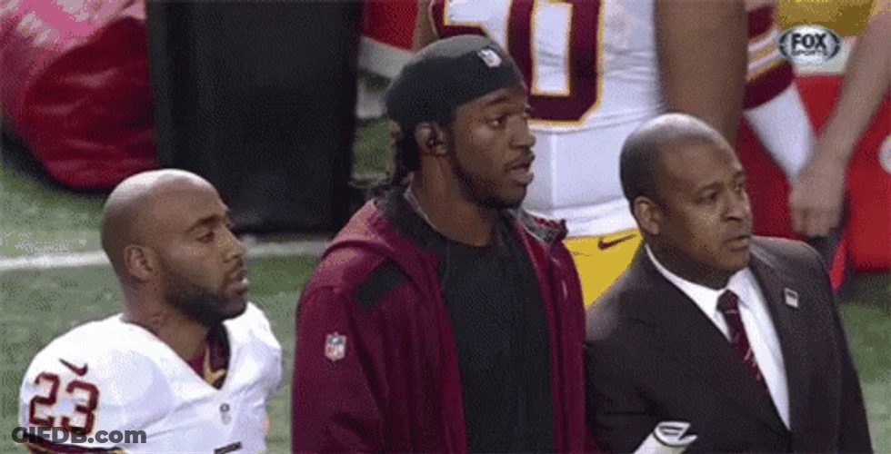 Rg3 Hyped With Missed Ball GIF
