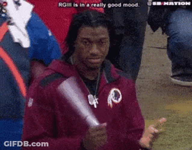 Rg3 Must Be In Good Mood GIF