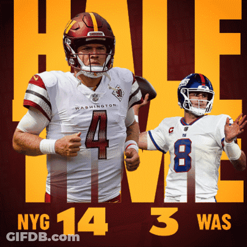 Rg3 Redskin Giants Half Time GIF
