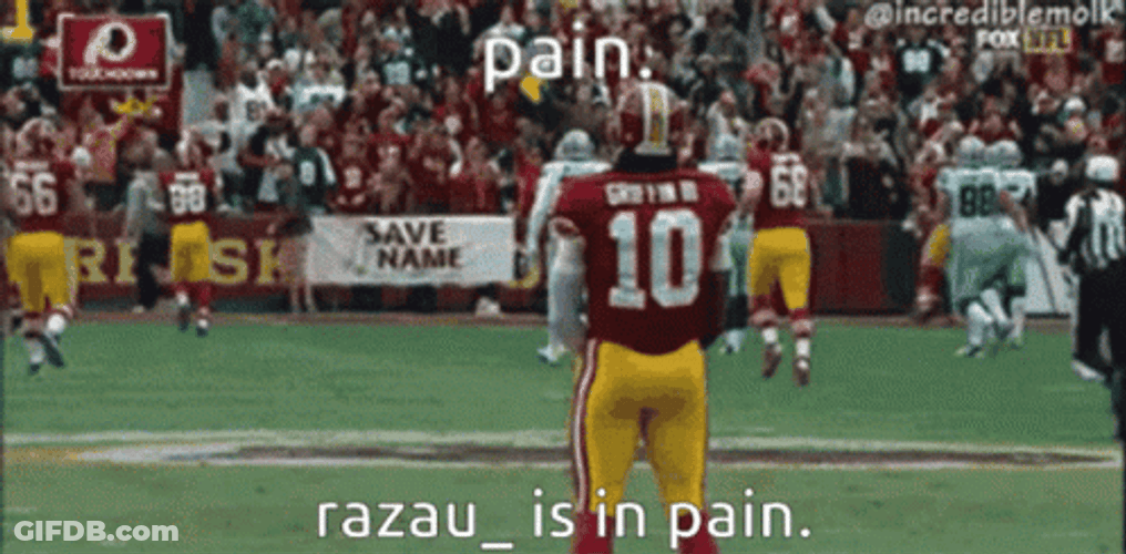 Rg3 Shocked And Pause GIF