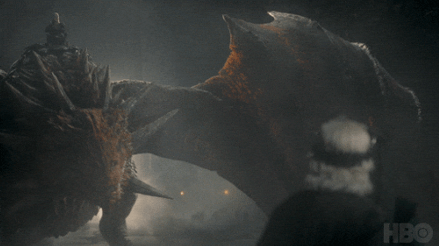 Rhaenys Dragon Meleys Approaching GIF