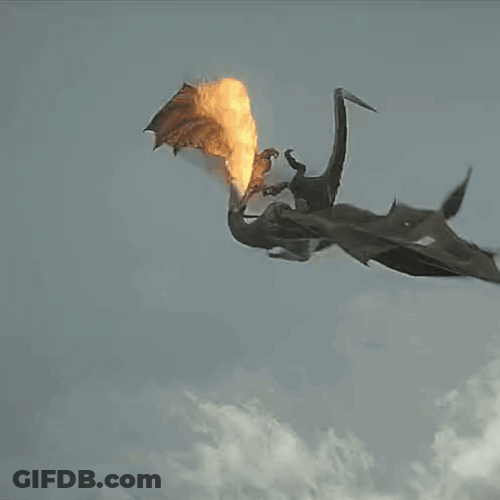 Rhaenys' Dragon Queen Meleys Fierce Battle GIF