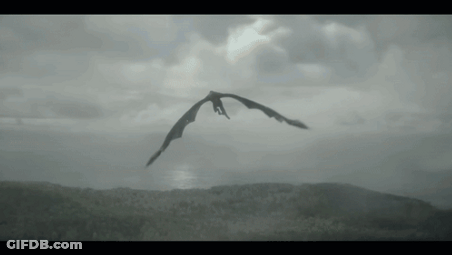 Rhaenys' Nephew Aemond Dragon Fight GIF