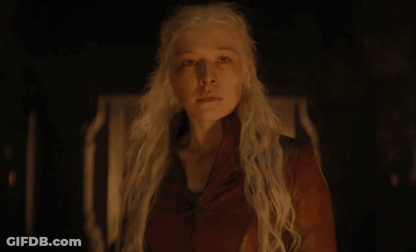 Rhaenys' Niece Rhaenyra Steely Eyes GIF