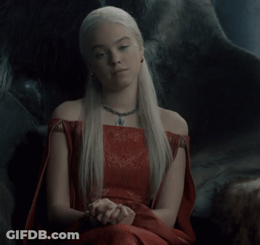Rhaenys' Niece Young Rhaenyra Contemplating GIF