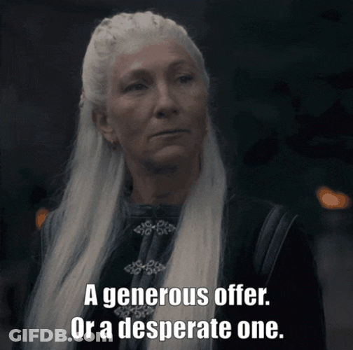 Rhaenys Targaryen Doubtful Eyes House Of Dragon GIF