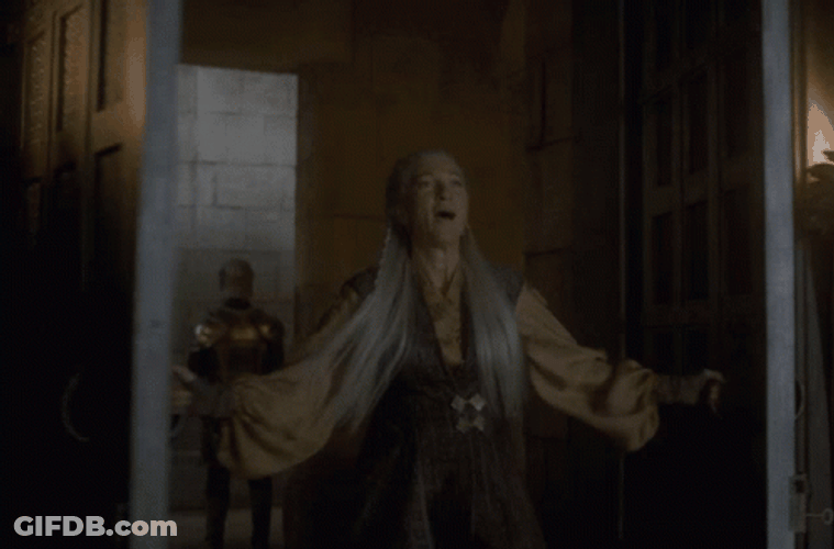 Rhaenys Targaryen Energetic Arrival GIF