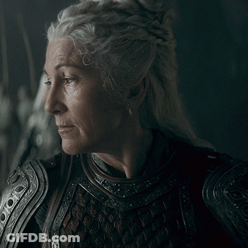 Rhaenys Targaryen Piercing Eyes House Of Dragon GIF