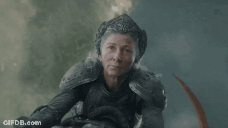 Rhaenys Targaryen Riding Meleys GIF