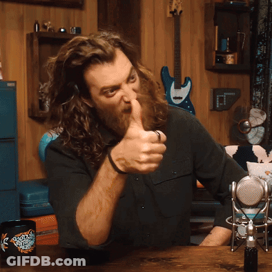 Rhett Mclaughlin Intense Thumbs Up GIF