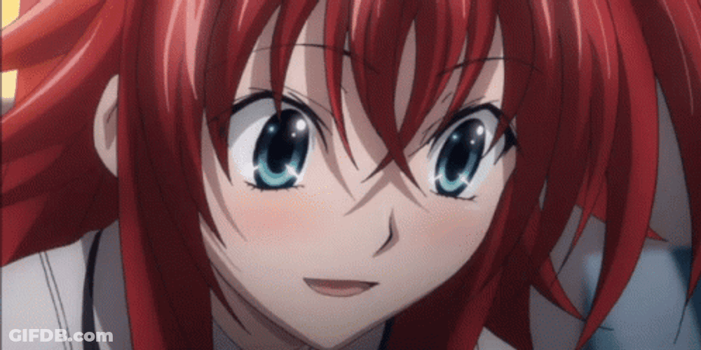 Rias Cheerfully Speaking GIF