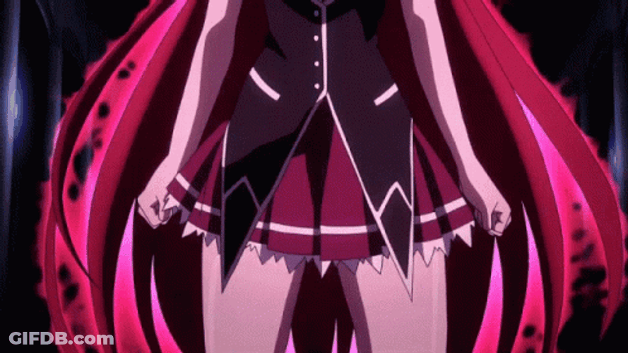 Rias Gremory Charge Up Power GIF