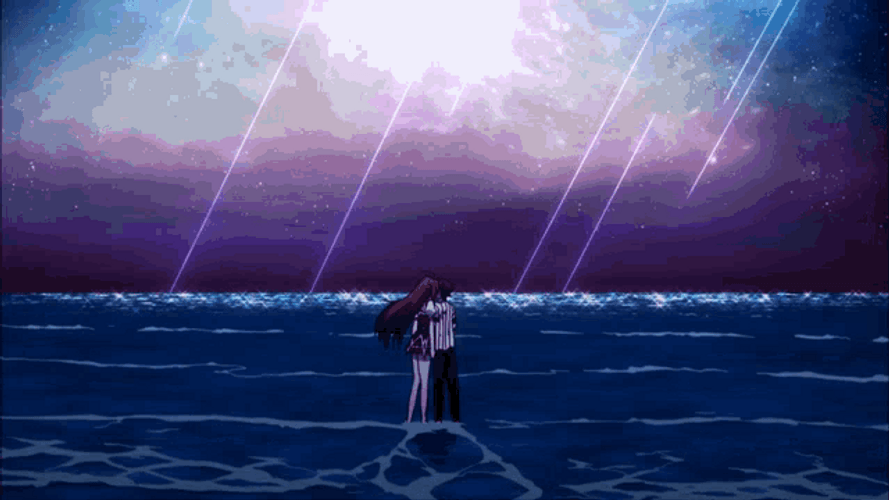 Rias Gremory Ocean Kiss Romantic Epic GIF