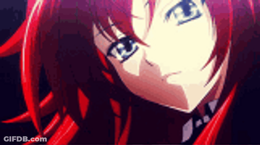 Rias Gremory Serious Look Ready To Fight GIF