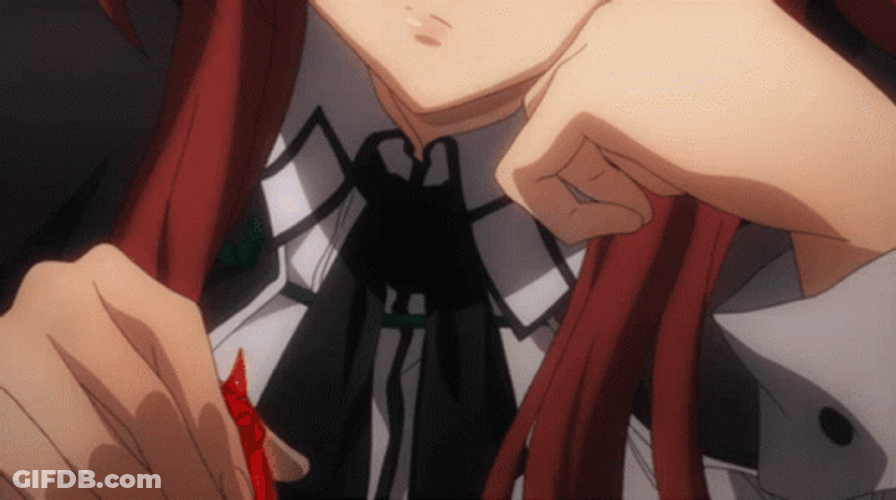 Rias Talking Something GIF