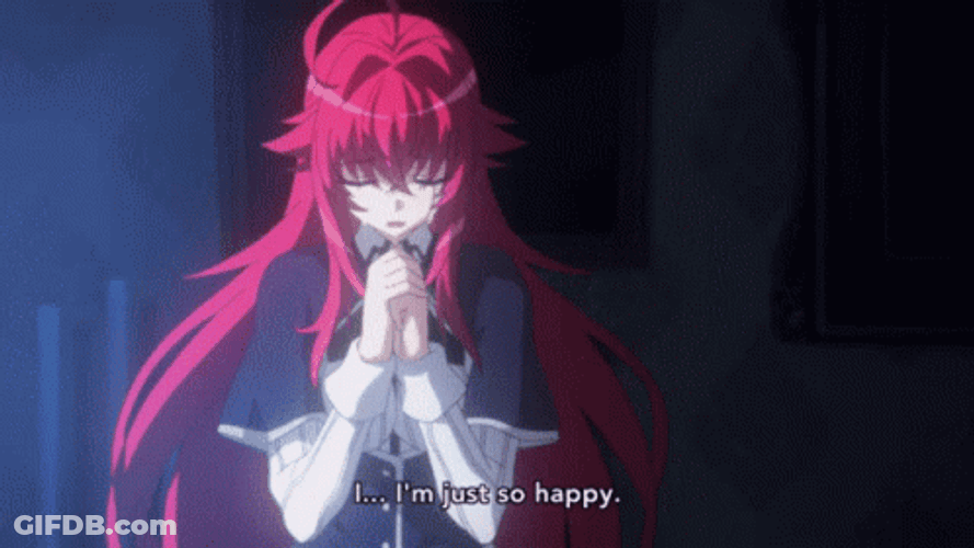 Rias Thankful That She's Happy GIF