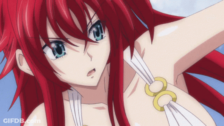 Rias Versus Akeno Battle GIF