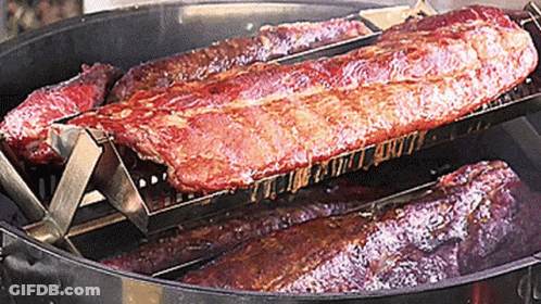 Ribs On Grill With Ribs Text GIF