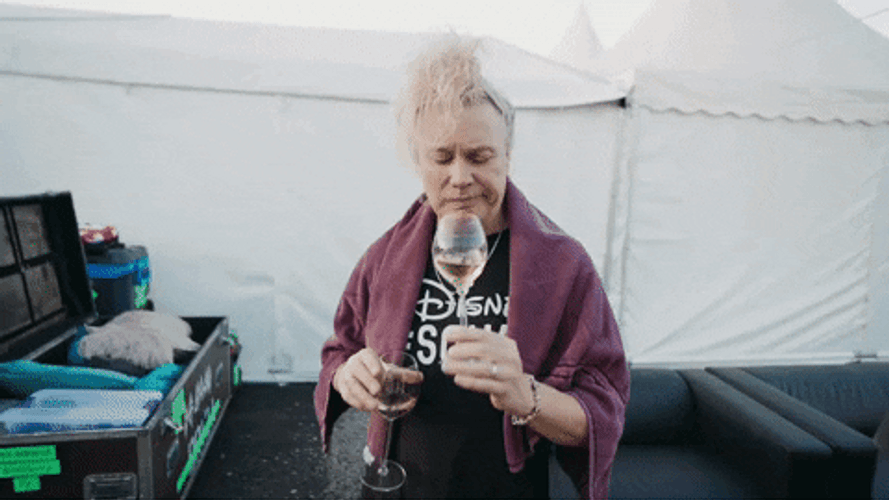 Ric Savage Drinking Wine GIF