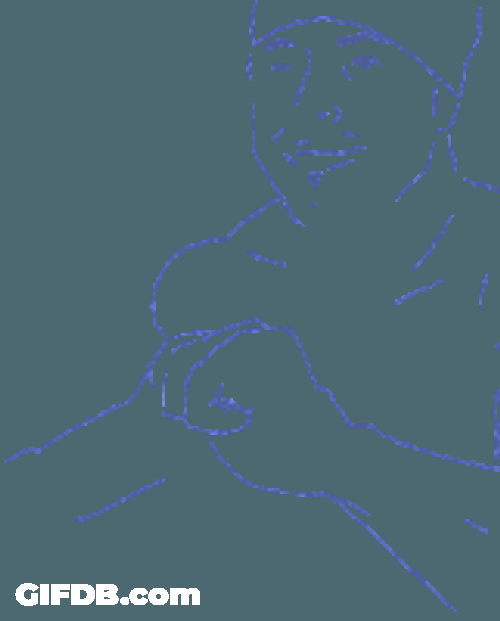 Ricardo Turning Into Squidward Sketch GIF