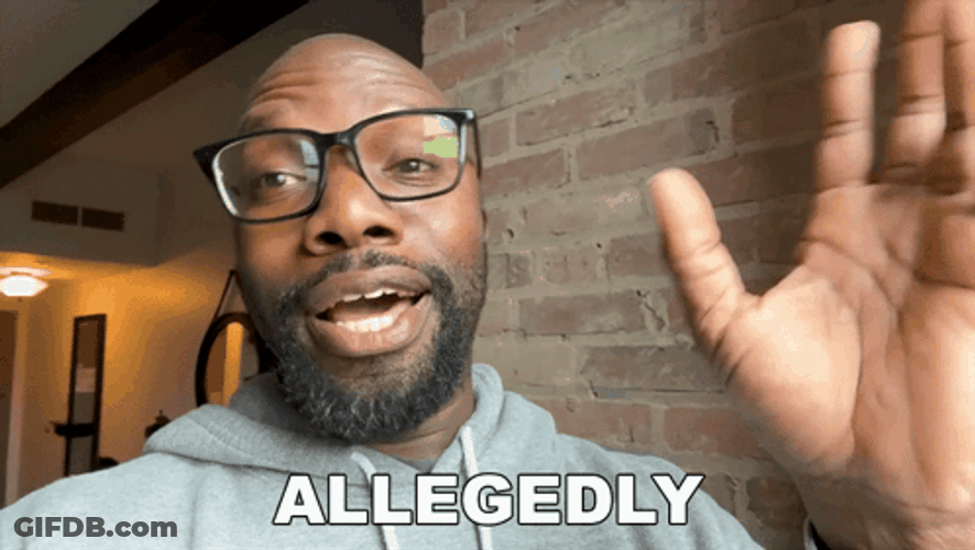 Rich Benoit Allegedly Quotation Mark Hand Sign GIF