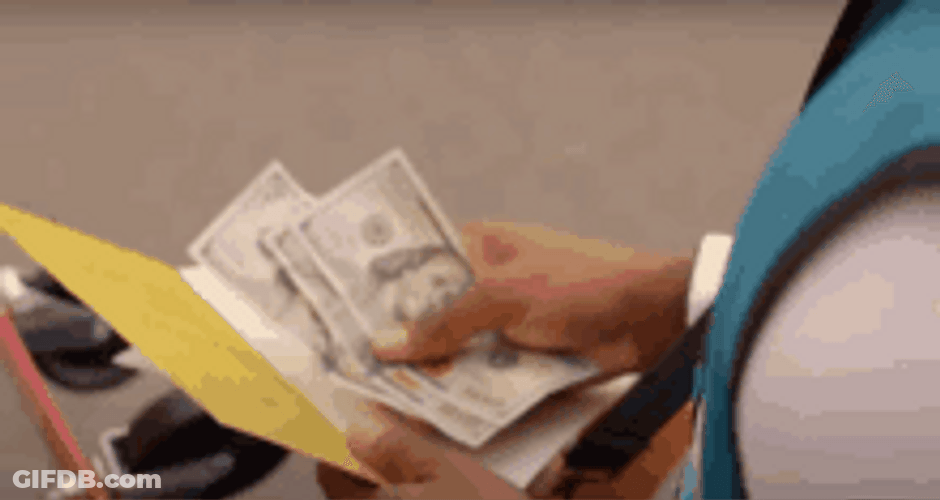 Rich Black Man Counting Money Money Money GIF