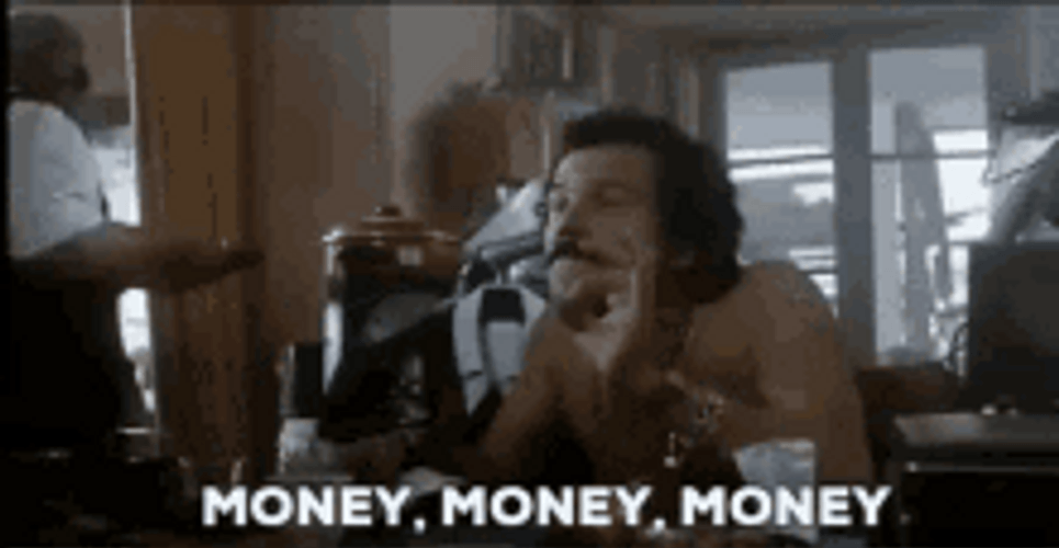 Rich Man Gold Chains Money Money Money GIF