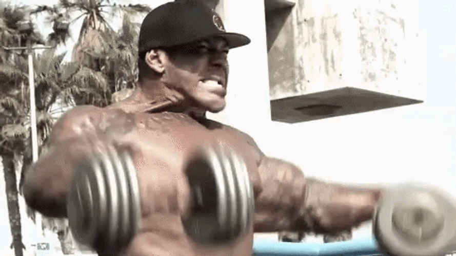 Rich Piana Outdoor Lateral Raises GIF